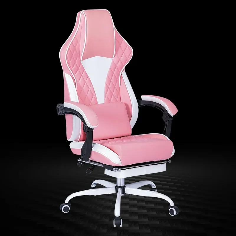 Современный дизайн, удобное компьютерное кресло, эргономичное кресло из искусственной кожи, игровое кресло для домашнего офиса с подставкой для ног, заводское