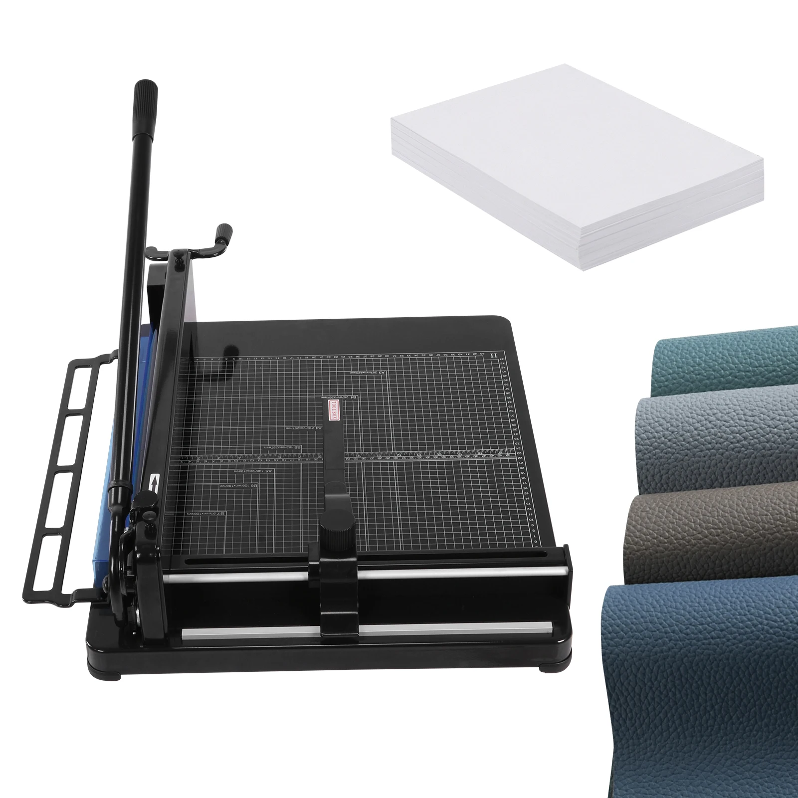 

17inch Guillotine Paper Cutter with Double Safety Protection 400 Sheets Capacity for Cardstock Photos Office Classroom Studio