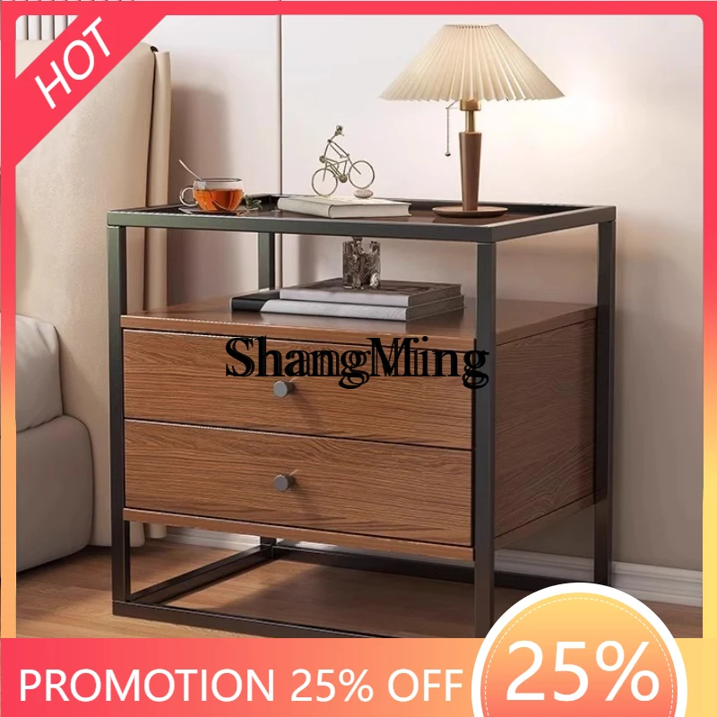 

SM New Home Bedroom Small Shelf Light Luxury Simple Side Cabinet Locker Creative Small Side Few