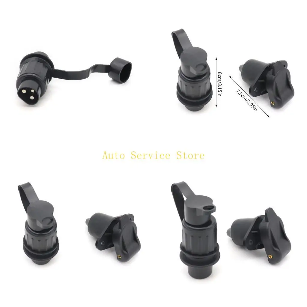 

462A 3Pin Trailer Plug 12V Towing Bar Socket 3 Poles Wiring Electrical Connector