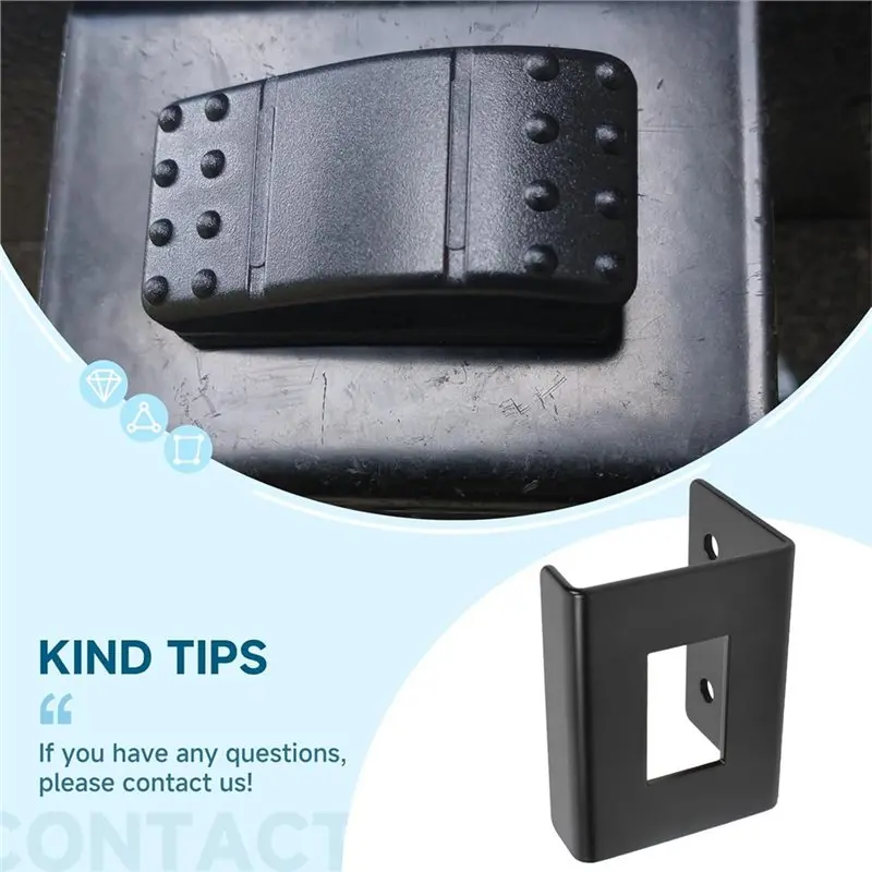 【Price Drop !!】-For Truck Compatible 2Pcs 3014188 Mounting Bracket For Rocker Switch, Includes Toggle Switch(3014187), Not Inclu