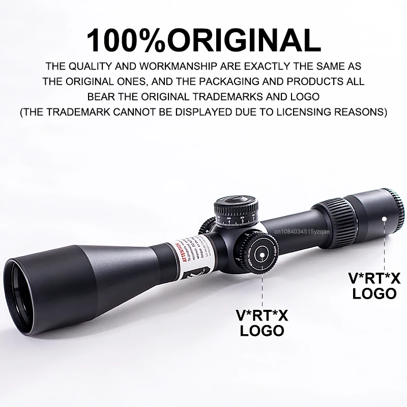 Original V*RT*X Optics V*N*M 5-25X56 First Focal Plane(FFP) Riflescopes EBR-7C (MRAD) Reticle 34mm Tube Nitrogen Gas Throw lever