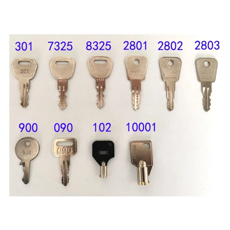 

10pcs Elevator key 2801 2802 2803 7325 8325 301 090 10001 102 900 key