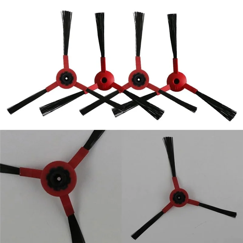 الترويج! 4 قطعة قطع غيار فرشاة جانبية لـ JIAWEISHI D520/360 C50/Airrobo P10/ Haier HSR ملحقات المكنسة الكهربائية