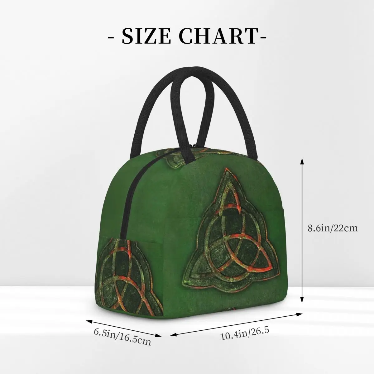 Book Of Shadows - Charmed Triquetra Design Lunch Bags Insulated Bento Box Portable Lunch Tote Picnic Bags Thermal Bag
