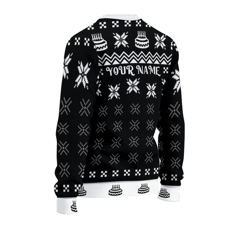 الذهاب يسوع إنه عيد ميلادك عيد الميلاد البلوز ثلاثية الأبعاد طباعة مهرجان موضوع فضفاض س الرقبة سترة قبيحة عيد ميلاد سعيد يسوع الجرافيك 2026