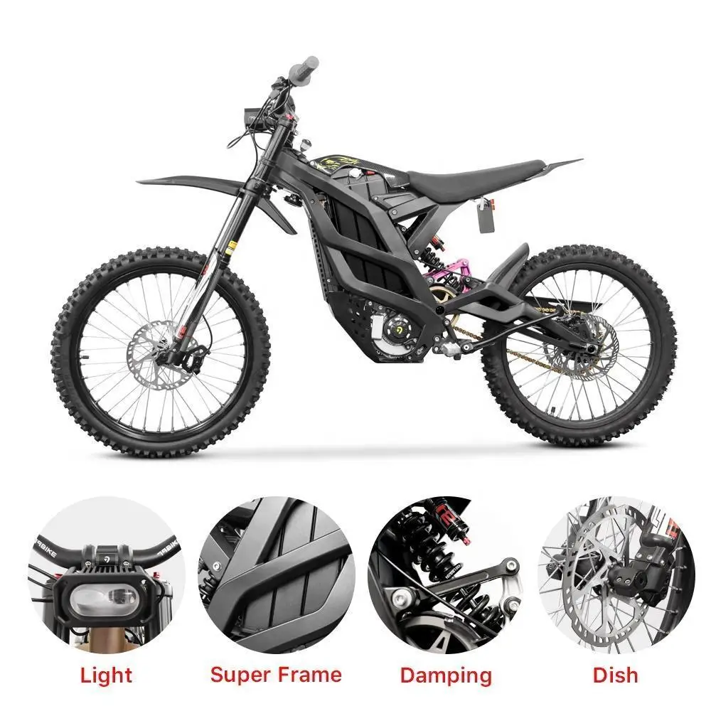 New Design 72V 8000W 35Ah Electric Motorcycle Removable Off Road Bicycle High Performance Electric Dirt Bike