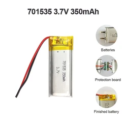 1-5pcs 701535 Li-polymer Battery 3.7V 350mAh Polymer Lithium Battery For Credit Card Machine Mp3 Mp4 GPS Dog Training Device