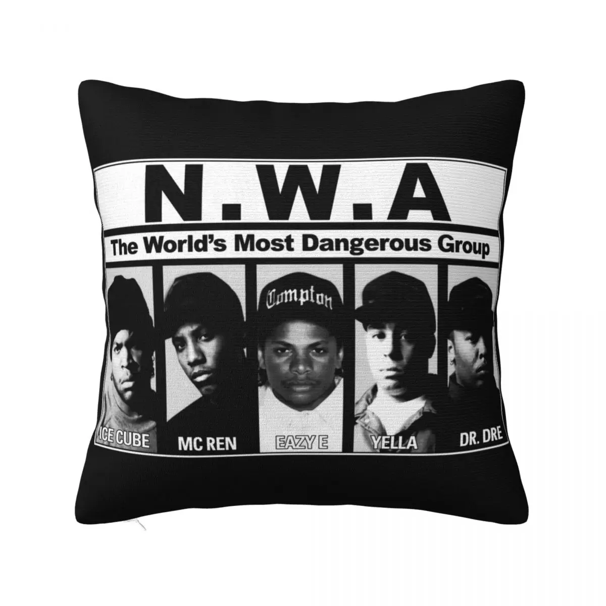 Vtg 90S Mens Baseball Small Nwa Eazy E Mc Ren Yella Dre Ice Cube Hip Hop Rap Hats Pillow Case