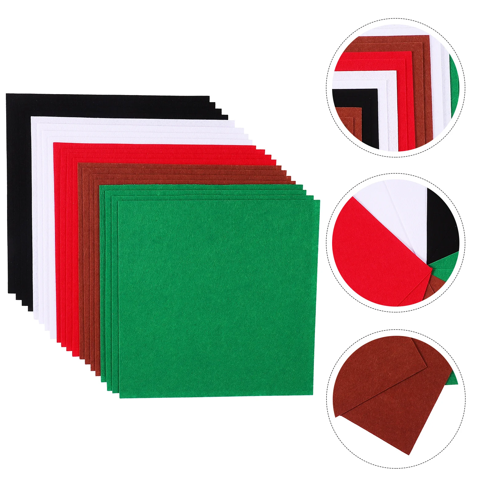 

20 Pcs Material Colored Felt Cloth Decoration Non-woven Decorations DIY