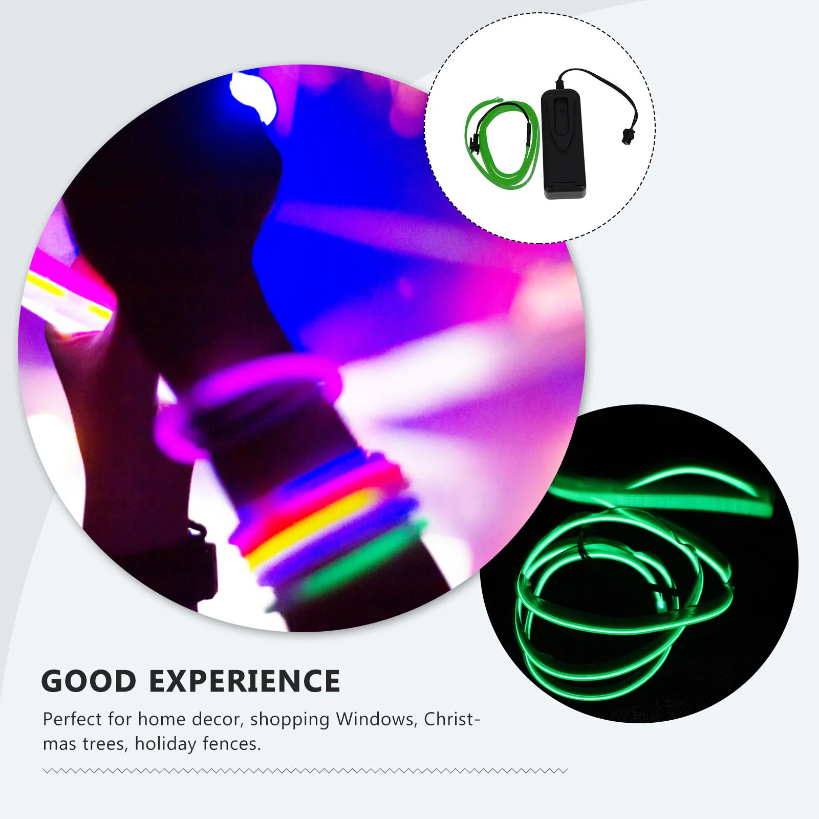 

LED Neon Light Strip 3M Cuttable Flexible Wire for Home Decor Car Clothing Dance Party Outdoor Festival Sign Illumination