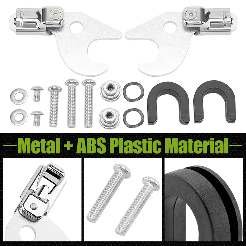 Motorcycle Backrest Detachable Sissy Bar Luggage Racks Docking Latch Clips Kit For Harley Softail Slim Street Bob Deluxe 2018-UP view 4