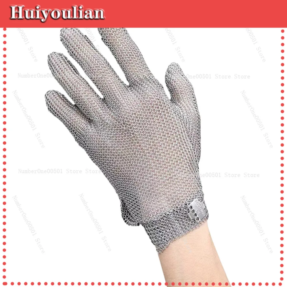 316L Stainless Steel Cut Resistant Glove Metal Mesh Protection Glove For Butcher Sewing Industrial Anti Cut Glove -LBW001