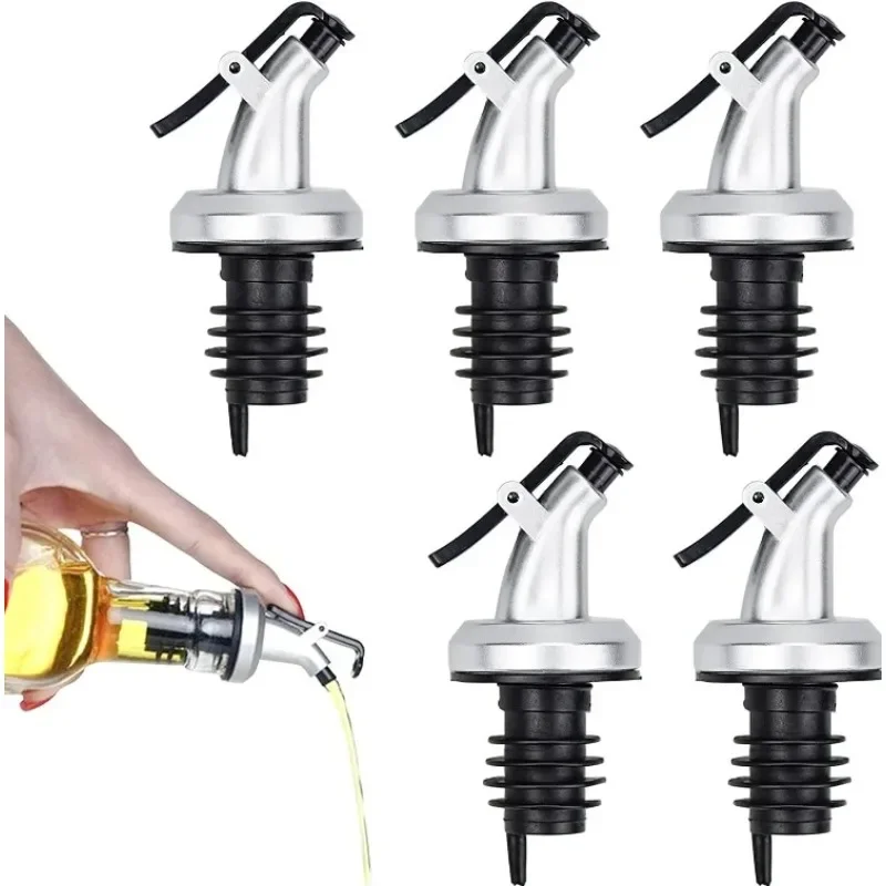 Oil Bottle Stopper Liquor Spirit Pourer Seal Leak-proof Food Grade Plastic Nozzle Sprayer Liquor Dispenser Wine Pourer Barware