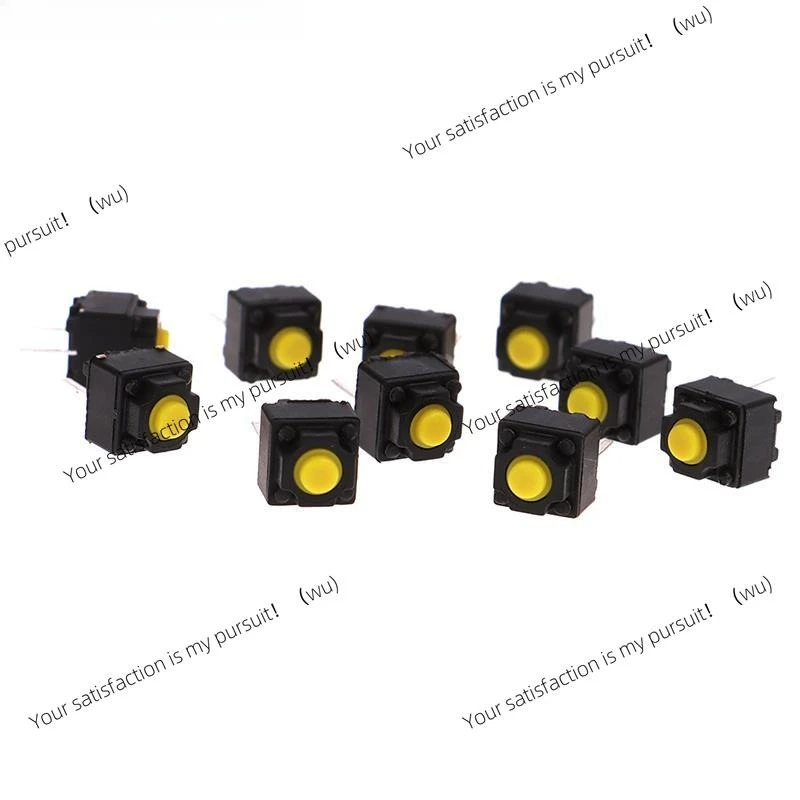 

ZOCI-10 шт., кнопка отключения звука, 6*6*7,3 мм, бесшумный переключатель, беспроводная мышь, проводная кнопка мыши, микро-желтый кнопочный переключатель