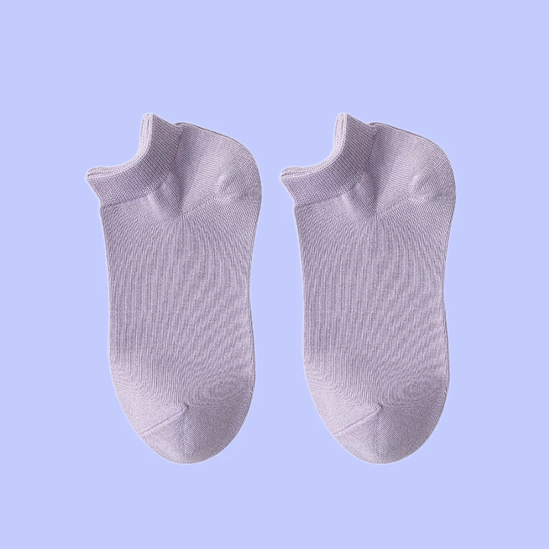 Chaussettes Bateau Fines de Couleur Bonbon pour Femme, Courtes, Respirantes, Mignonnes, à Bouche Peu Profonde, de Haute Qualité, pour Printemps et Été, 5/10 Paires