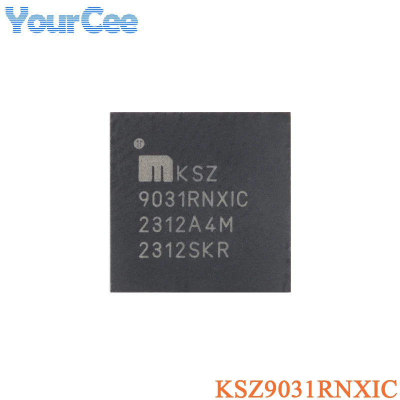 1/2Pcs KSZ9031RNXIC QFN-48 KSZ9031 9031RNXIC Gigabit Ethernet Transceiver Chip SMD IC Chip