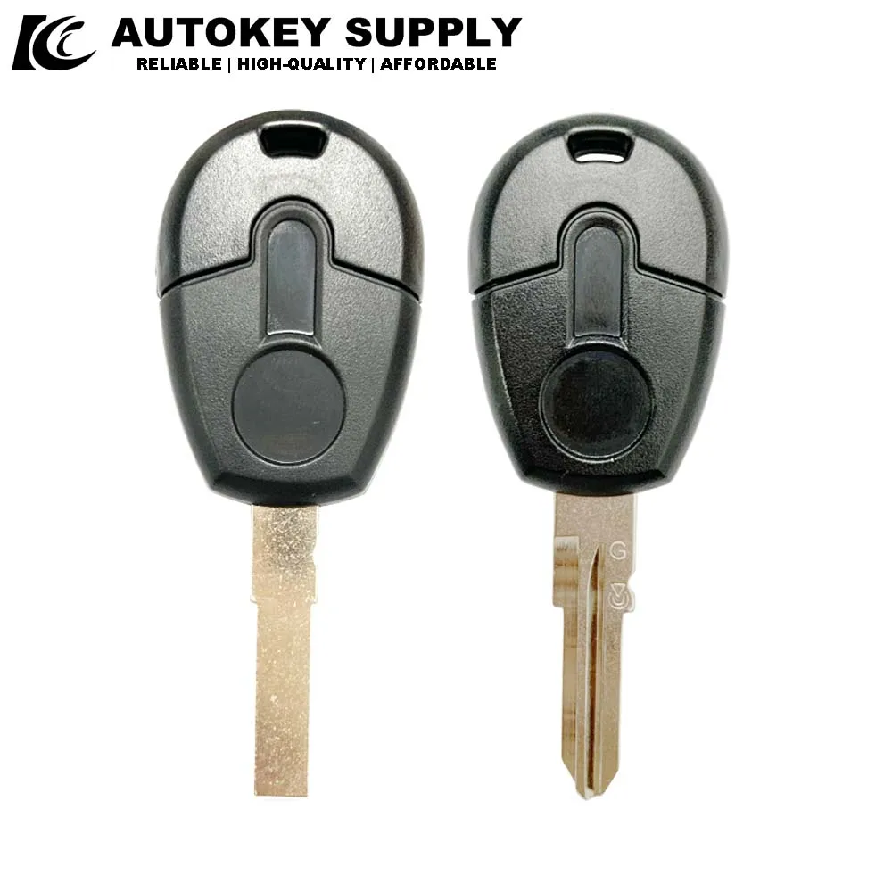 Autokeysupply - Carcasa de Repuesto para Llave de Coche con Chip Transponder Positron 293/300 SIP22 GT15R, Control Remoto para Fiat