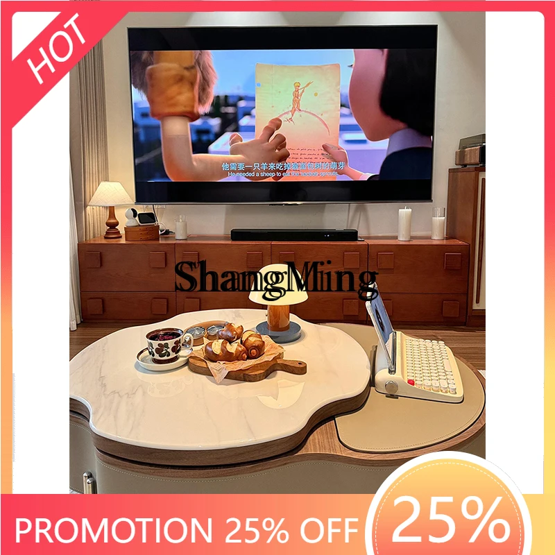 

CL light luxury high-end design small apartment multi-functional lifting coffee table