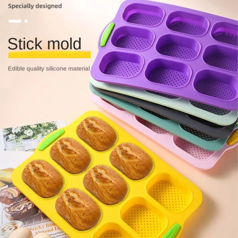 

9 Holes Silicone Cake Mold Food Grade Cookie Resistant Tray Making Mold Mousse Cake Hamburger Bread DIY Baking Mold Accessories