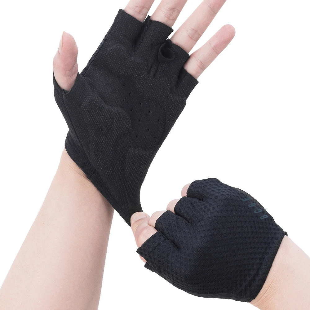 

BCBE-ING уличные велосипедные перчатки с половиной пальца, противоскользящие, против пота, мужские и женские перчатки с половиной пальца, дышащие противоударные спортивные перчатки