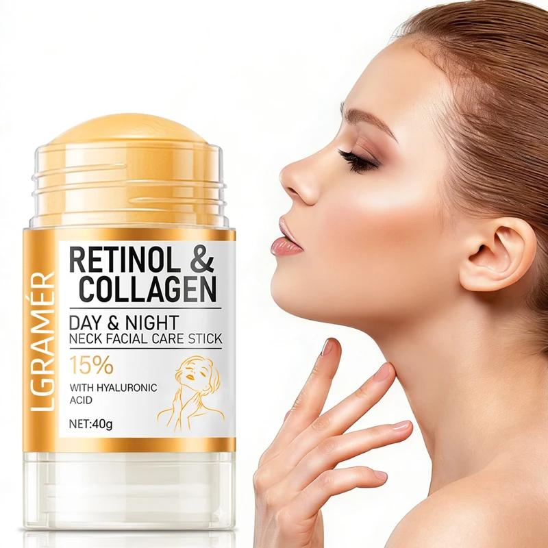 1/2PCS Retinol & Collagen Neck Facial Care Cream - 40g | Firming, Moisturizing & Lifting | Hyaluronic Acid for All Skin Types