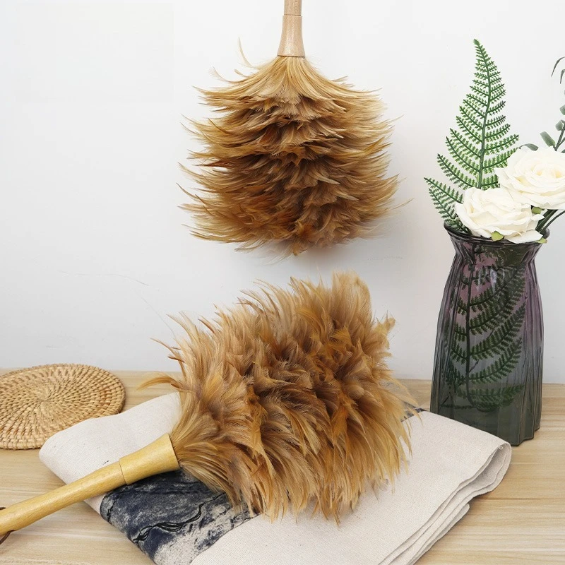 Pure Handcrafted Feather Duster, Old-fashioned Household Duster Cleaning Duster