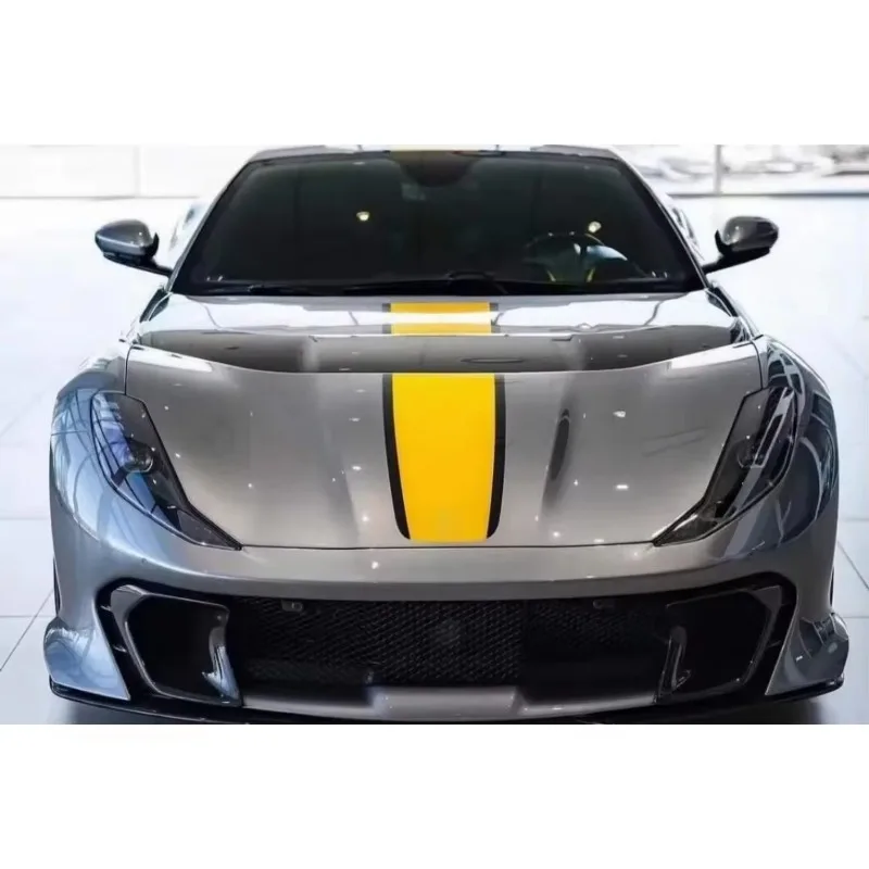 Upgrade to C Style Dry Carbon Fiber Body Kits Hood Front Lip Fenders Trunk for 812