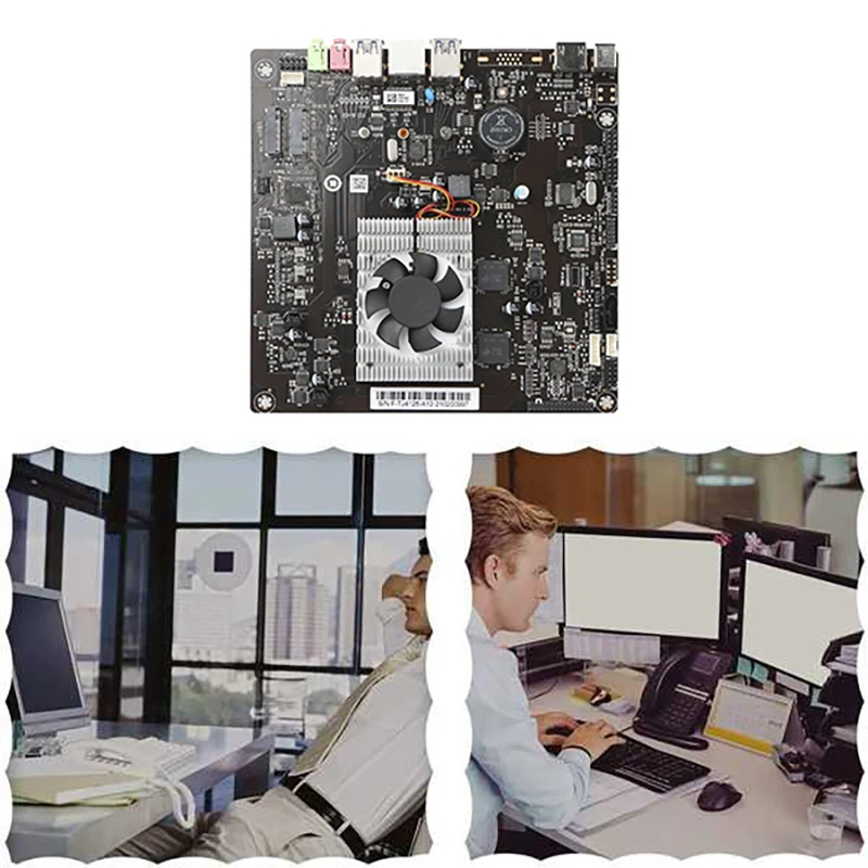 Placa-mãe de controle industrial integrada J4125 Quad-Core e quatro threads