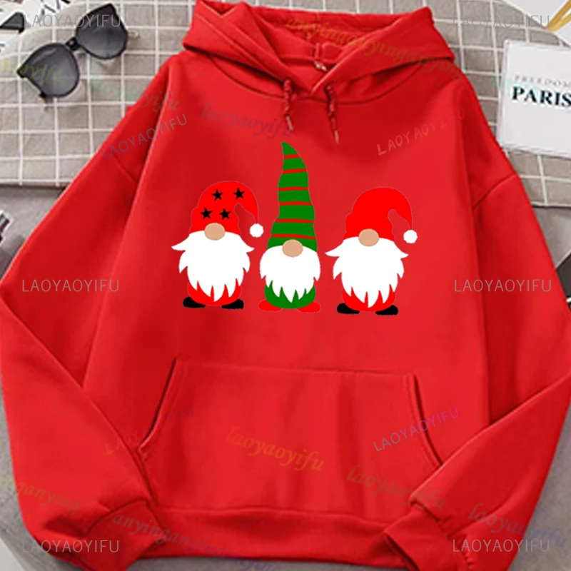 Merry Christmas Father Christmas Hoodie Casual Funny Men Women Hoodie Sweatshirt Long Sleeve Shirt Coat Autumn Winter Streetwear