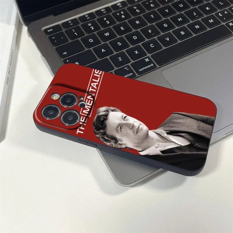 The Mentalist Red John Simon Baker Shell Phone Case FOR IPhone 15 14 13 11 12 Pro 15 Plus X 13 Pro MAX XR XS Max Black Covers