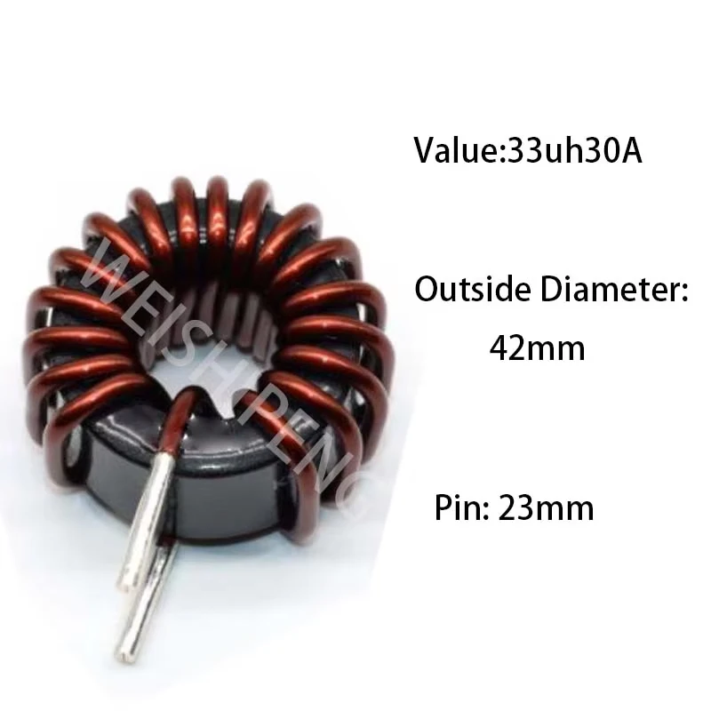 

33uh30A high Current Magnetic Ring Inductance Low loss Heating Low Input Filtering Sine Wave Inductor