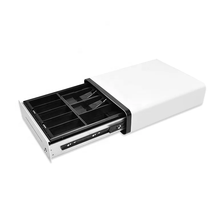 Stylish CX-330 White Cash Drawer 5 Bills 8 Coins Pos Cash Register Drawer Euro