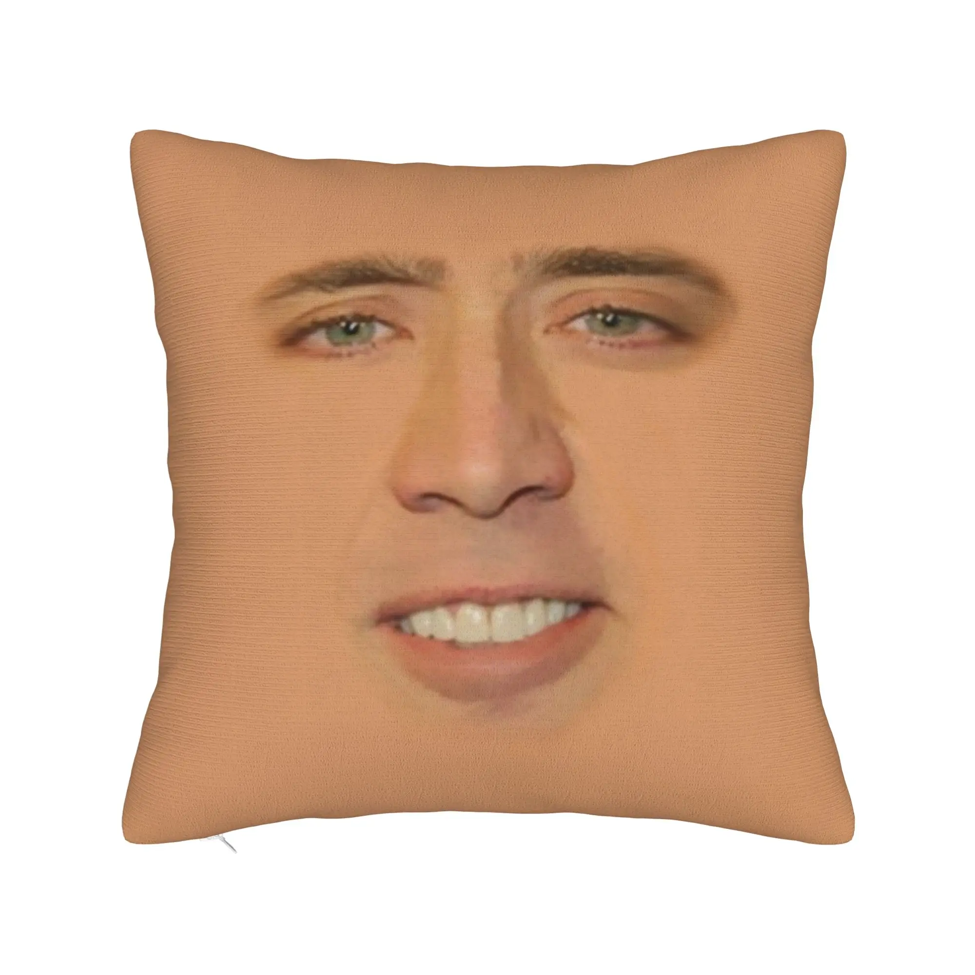 Y2K Sofa Nicolas Cage Full Face Decoration Pillowcase Merch Funny Nicolas Faces Pillow Cover Zipper Multiple Sizes