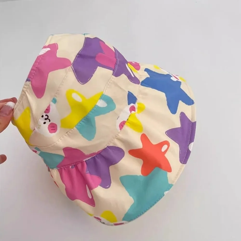 

New Double-sided Children Sun Hat Empty Top Adjustable Size Sunscreen Cap Wide Brim UV Protection Sun Shade Cap Travel Use