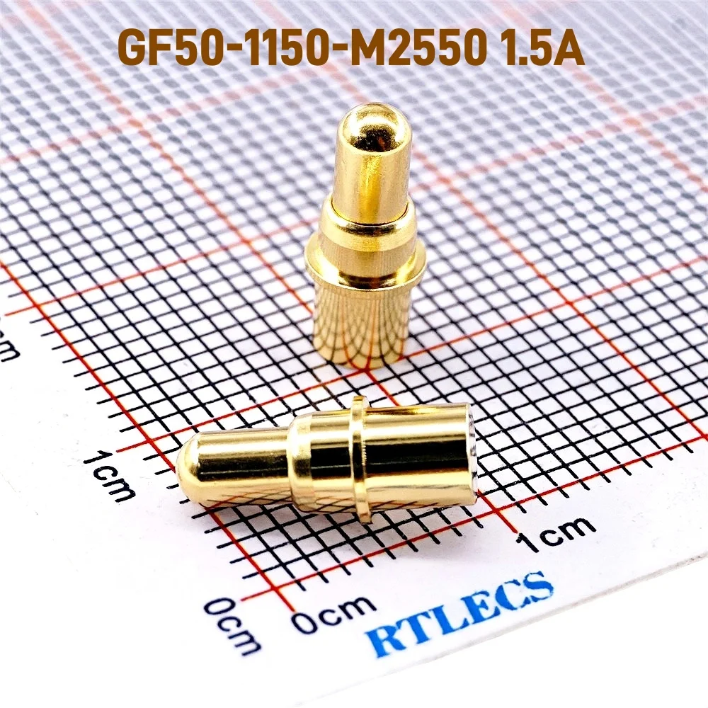 Pogo Pin Connectors 5.0mm Outer Diameter High Current 1A 2A 5A 20A Spring Loaded Gold Plated for Electronics