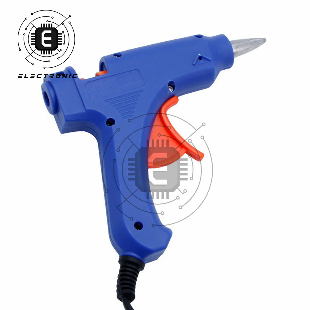 Hot Melt Glue Gun with 7*100MM Glue Sticks 20W Industrial Mini Guns Thermo Electric Heat Temperature Tool