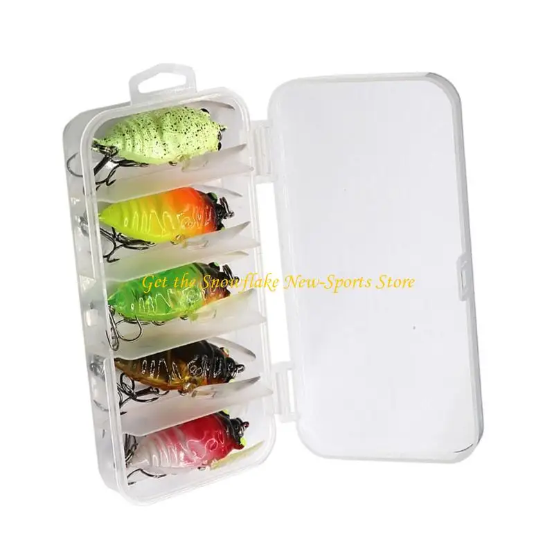 

E56D 4.5cm 6g Cicada Crankbait Fishing Lures Fishing Tackle Insect Baits