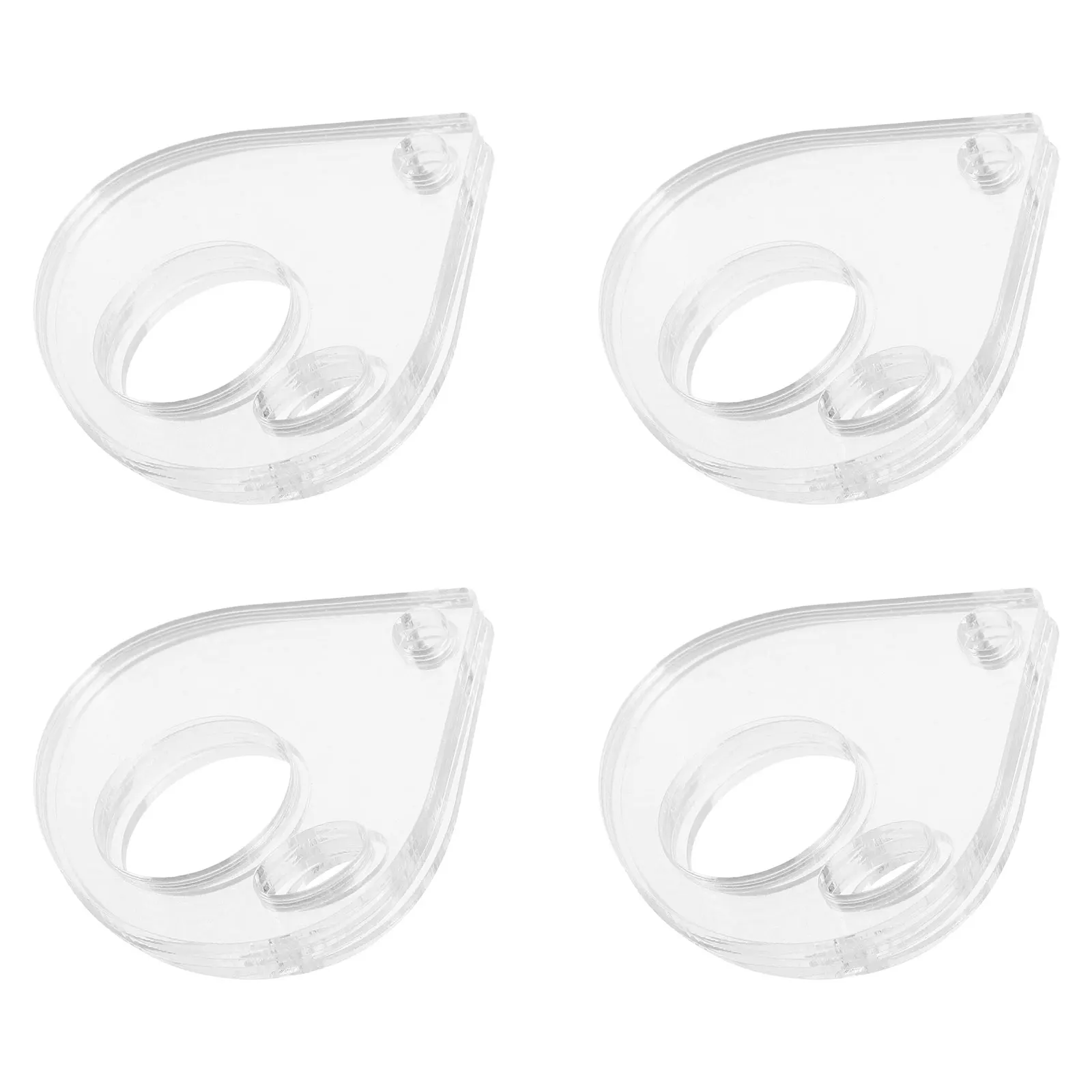 

20PCS Acrylic Spool Thread Organizer Clear Transparent Cross Stitch Embroidery Bobbins Sewing Storage Box Supplies Accessories