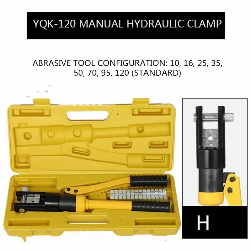 Manual Electrician Hydraulic Pliers YQK-70/120 Hydraulic Tool Steel Wire Crimping Tool Hydraulic Crimping Tool