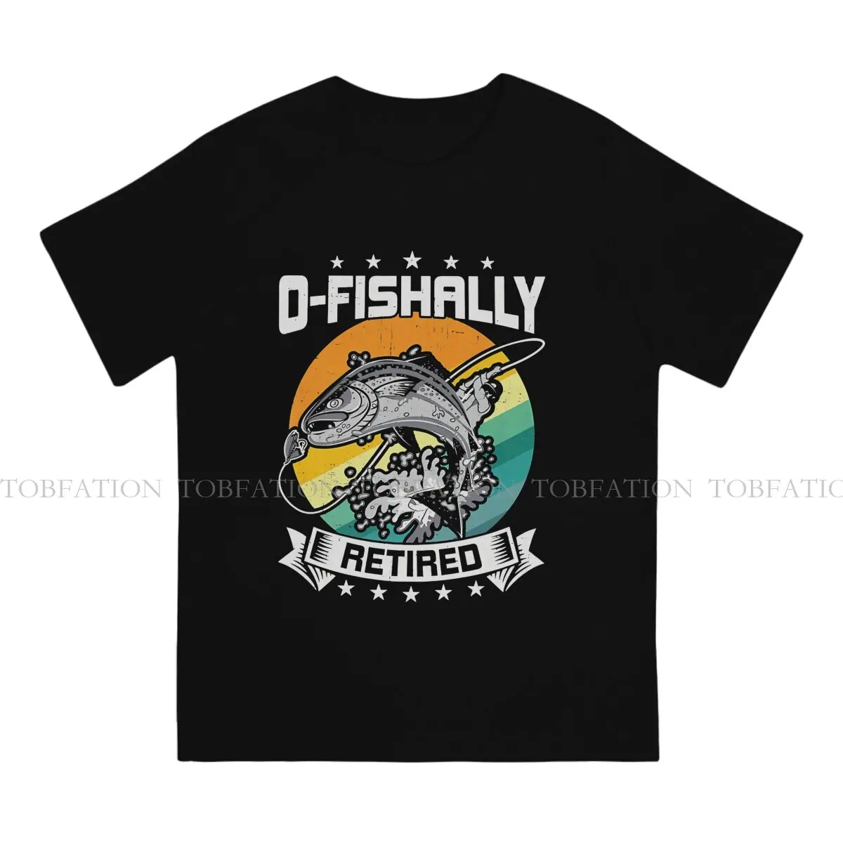 O Fishally Retired Quotes Unique TShirt Fishing Lure Top Quality New Design Graphic  T Shirt