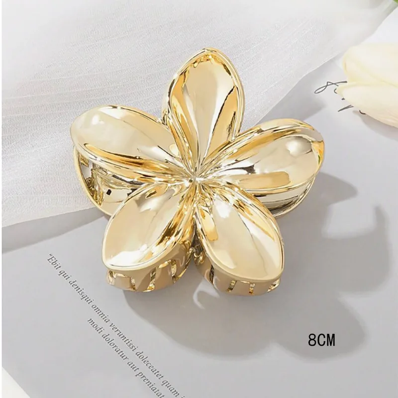 1 Pcs Fashion Dopamine Shiny Egg Flower Hair Claws For Women Girls Party Hair Accessories