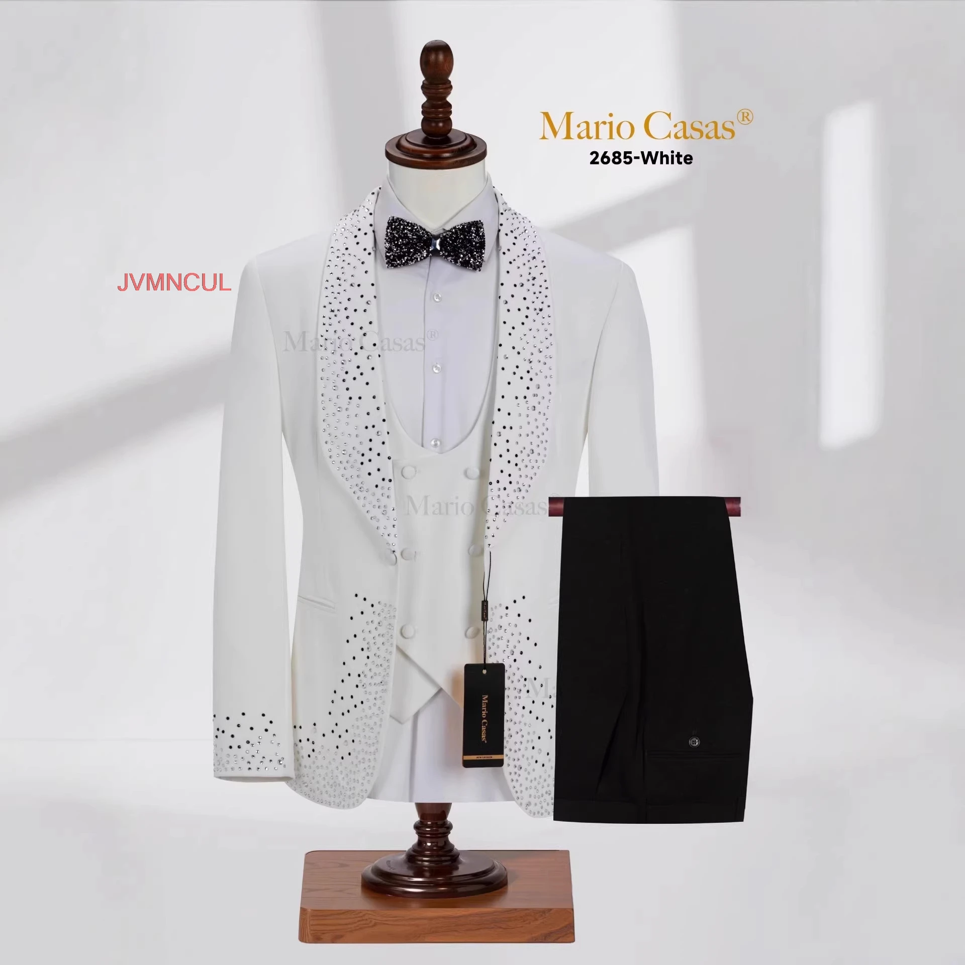 2026 Men's Tailored European Style Outfit 3 Piece Blazer Vest Pants Wedding Ceremony Banquet Elegant Formal Wear