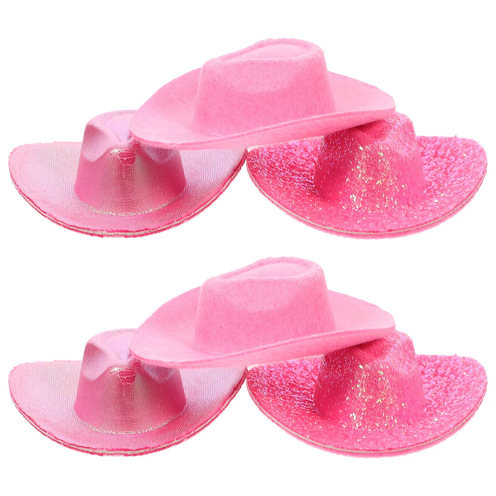 6Pcs Mini Cowboy Hats Tiny Fashionable Miniature Hat for Creative Crafts Party Decoration Mini Hat Hats House Supplies