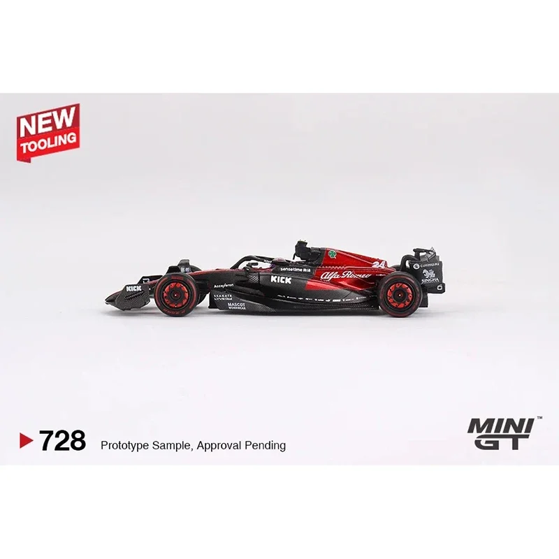 1:64 MINIGT 728 Alfa C43 # 24 2023 F1 Australia Diecast Diorama Model Collection Giocattoli in miniatura