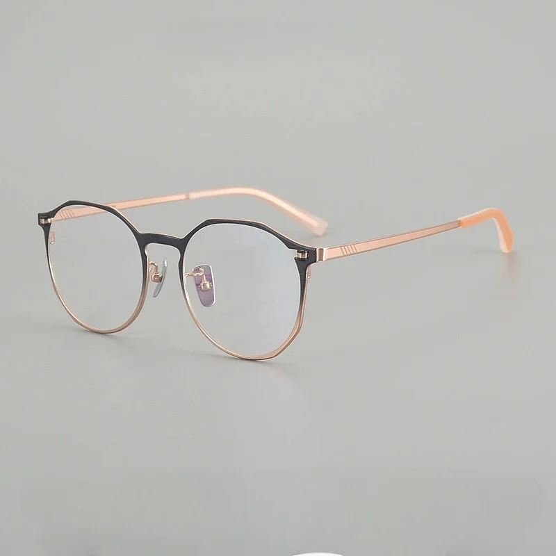 Belight ottico a forma di pera design classico uomo donna occhiali da vista in titanio puro montatura per occhiali P6005