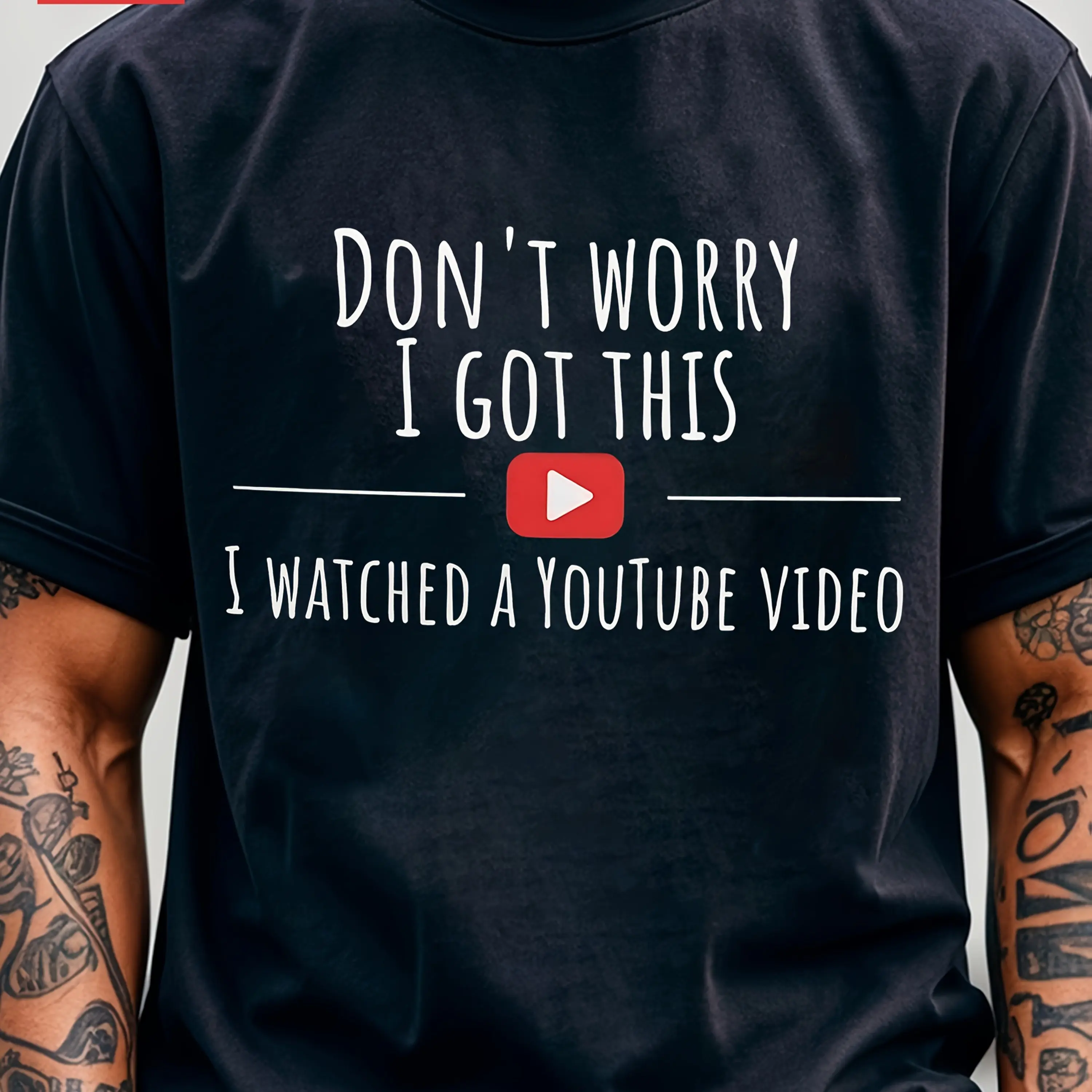 

"Don't Worry, I Have a Solution" BBQ Slogan Pattern Printed Men's Cotton Short Sleeved T-shirt, Personalized Gift for Father