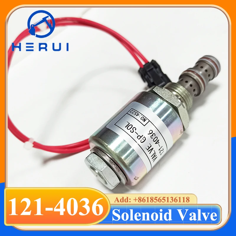 

1214036 121-4036 Solenoid Valve for 416C 416D 420D 424D 426C Backhoe Loader Parts