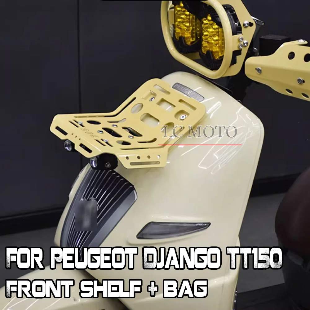 

For Peugeot Django TT150 Motorcycle Front Storage Rack Front Shelf Car Front Bag Modification Accessories