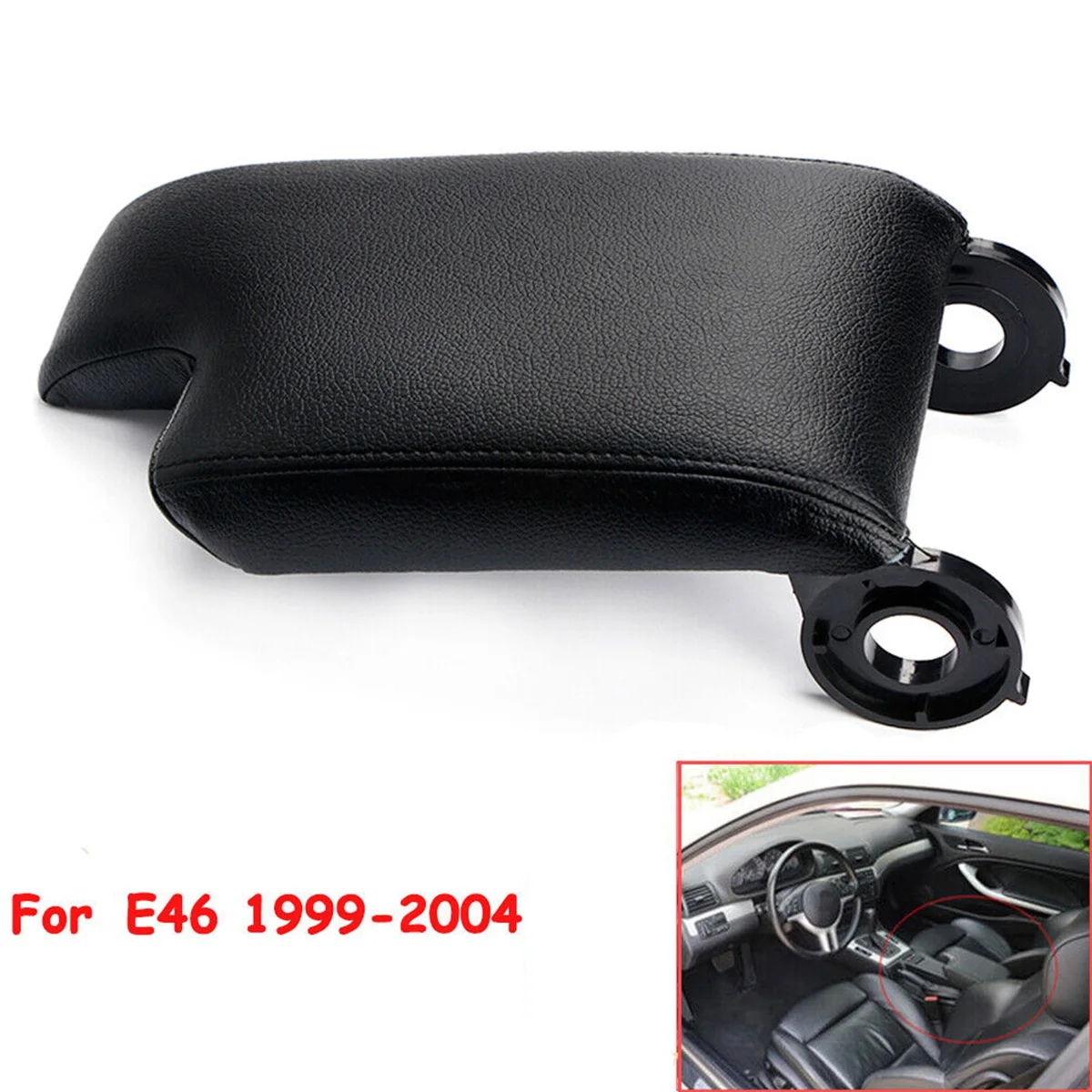 

51168238230 Car Center Console Armrest Cover Replacement Kit for BMW E46 1998-2006 LHD